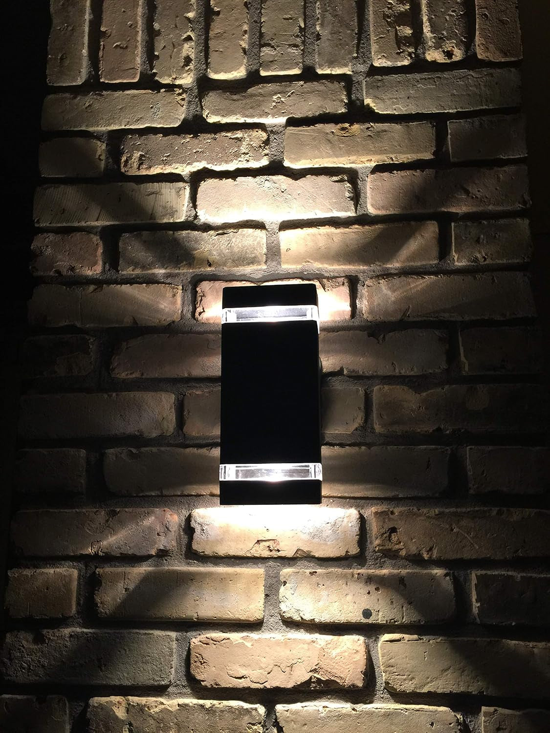 2 Pack LED Square up and down Lights Outdoor Wall Light,Body in Aluminum Waterproof Outdoor Wall Lamps,3000K 5W with Certificate ETL
