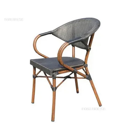 Rattan Garden Courtyard Furniture Outdoor Home Furniture Leisure Balcony Table and Chair Coffee Shop Outdoor Garden and Terrace
