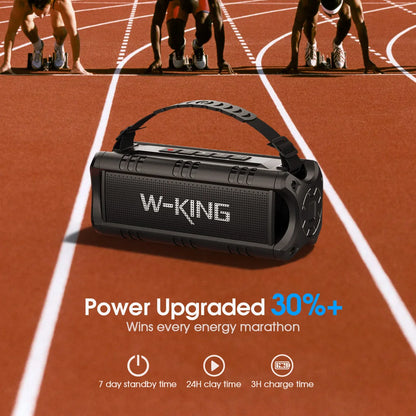 Bluetooth Speaker, 30W Portable Wireless Loud Speakers, IPX6 Waterproof Outdoor Speaker, 24H Playtime, EQ, AUX, TF Card