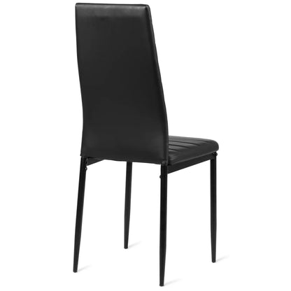 Set of 6 Dining Chairs High Back Kitchen Home Furniture,Pvc