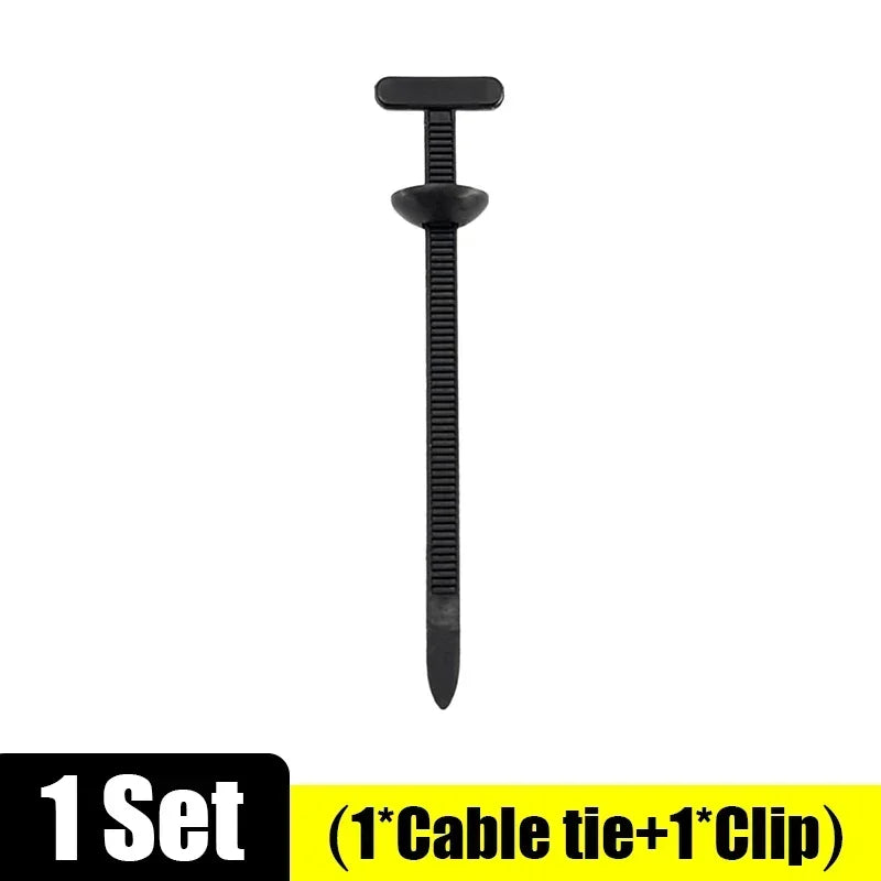 Nylon Cable Tie Buckle Auto Fastener Screw Self-Locking Zip Ties Car Trunk Engine Guard Panel Wire Management Strap Fixed Tools