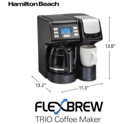 Hamilton Beach Flexbrew Trio K-Cup/12-Cup/Single Serve Coffee Maker