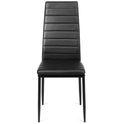 Set of 6 Dining Chairs High Back Kitchen Home Furniture,Pvc